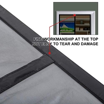 Magnetic Screen Door Pet Friendly Easy Access 32 x 81 Inch