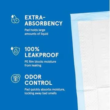 Chucks Pads Disposable [100-Pack] Underpads 17"x 24" Toddler Mattress Pads Absorbent Fluff Protectiv...