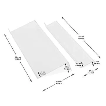 JRG68 Spice Drawer Organizer Trays - 2 Pack - Expandable, Acrylic, Custom Fit - Declutter Kitchen Drawers, Spice Jar Rack, Cabinets, Pantry 4 Tier- Complete with Measuring Spoons