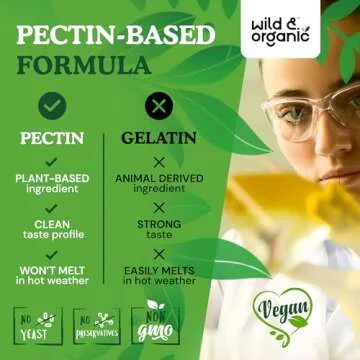 Wild & Organic Irish Sea Moss Gummies 1600 mg - Complex w/Bladderwrack and Burdock Root - Sea Moss Gel Chews for Overall Support - Chondrus Crispus - 90 Vegan, Non-GMO Seamoss Gel Gummies