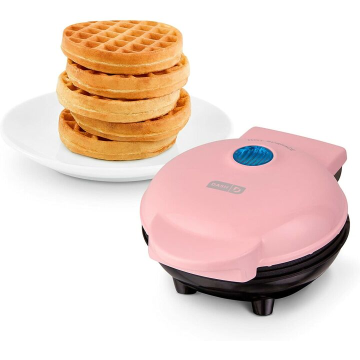 DASH Mini Waffle Maker - Easy Clean, Non-Stick, Pink