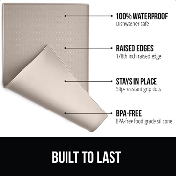 Gorilla Grip Waterproof Silicone Pet Feeding Mat 23x15