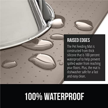 Gorilla Grip Waterproof Silicone Pet Feeding Mat 23x15