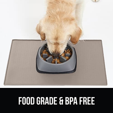 Gorilla Grip Waterproof Silicone Pet Feeding Mat 23x15
