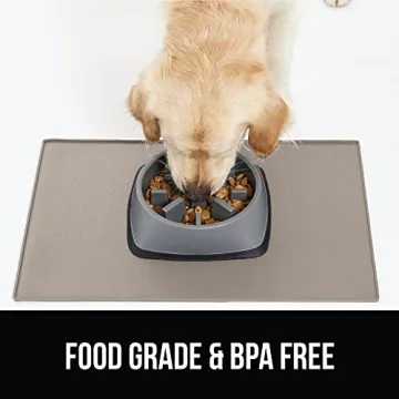 Gorilla Grip Waterproof Silicone Pet Feeding Mat 23x15