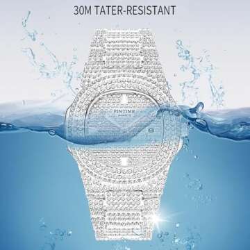 Luxury Unisex Crystal Diamond Watches Big Face Women's Men's Quartz Watch Gold ,Silver,Rose Gold Col...