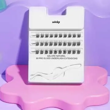 Ardell Winks Natural Press On Eyelash Extensions With Applicator