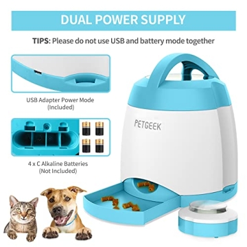 Interactive Dog Treat Dispenser Remote Toy for Pets