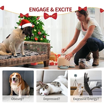 Interactive Dog Treat Dispenser Remote Toy for Pets