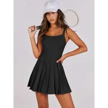 ANRABESS Women's Tennis Summer Mini Dress for Fitness