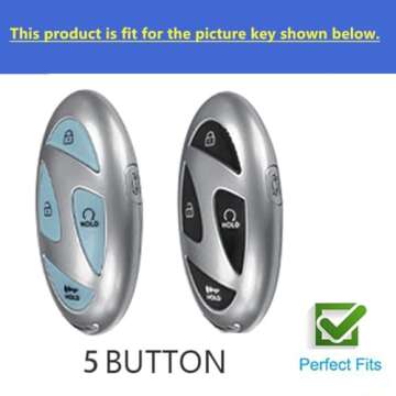 Stylish Rilnaewn TPU Key Fob Cover for 2023-2024 Hyundais