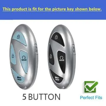 Stylish Rilnaewn TPU Key Fob Cover for 2023-2024 Hyundais
