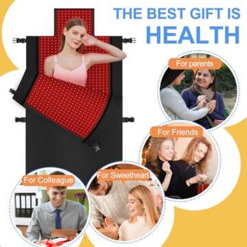Whole Body Red Light Therapy Mat for Pain Relief and Wellness