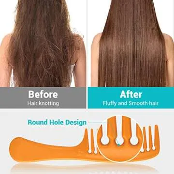 KAHEM Wide Tooth Hair Comb-Detangling Hair-Styling Comb Detangler Comb Styling for wet or dry,curly,long or short Hair