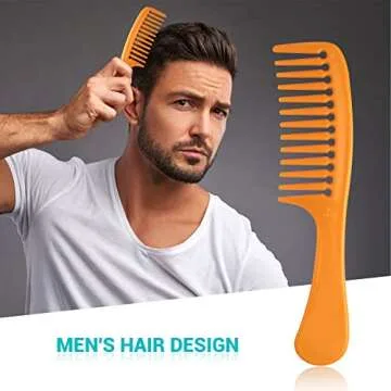 KAHEM Wide Tooth Hair Comb-Detangling Hair-Styling Comb Detangler Comb Styling for wet or dry,curly,long or short Hair