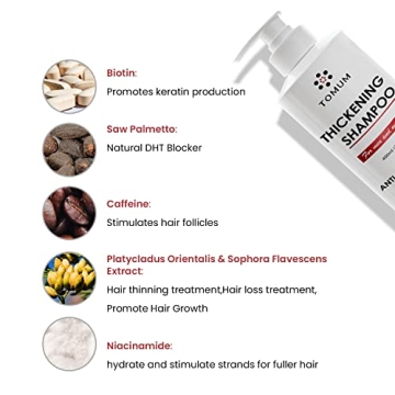 TOMUM Biotin Hair Growth Shampoo for All Hair Types - Revitalize & Nourish