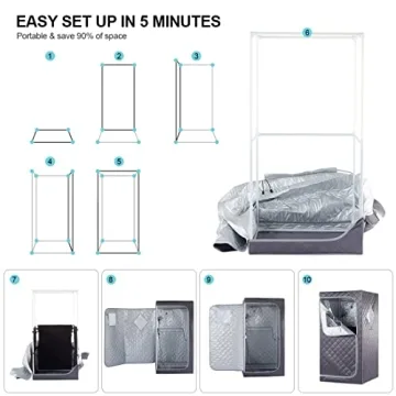 iDOTODO Portable Personal Infrared Sauna for Home