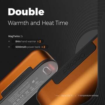 OCOOPA Magnetic Hand Warmers Rechargeable 2 Pack