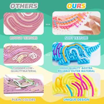 3Pcs Sensory Activity Board, Fidget Sensory Toys for Kids Adults, Duble Sided Design Kids Busy Board for Fine Motor Skill, Calm Down Fidget Toy for Stress Relief, Calming, Focus, ADHD and Autism