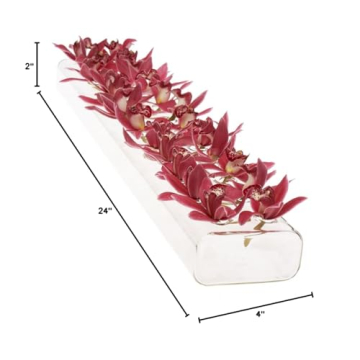 Elegant CHIVE Hudson 2 Flute Glass Flower Vase