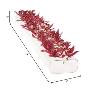 Elegant CHIVE Hudson 2 Flute Glass Flower Vase