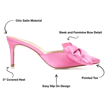 Journee Womens Tiarra Mules Stiletto Evening Pumps