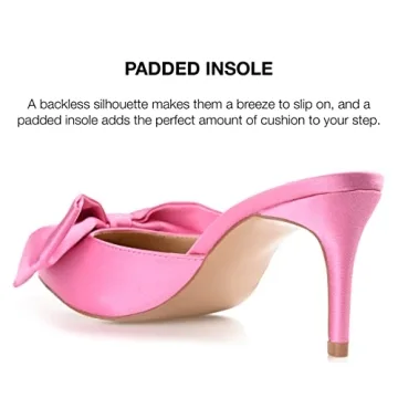 Journee Womens Tiarra Mules Stiletto Evening Pumps