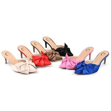 Journee Womens Tiarra Mules Stiletto Evening Pumps