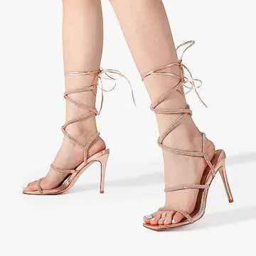 Stylish Dream Pairs Rose Gold High Heels for Women