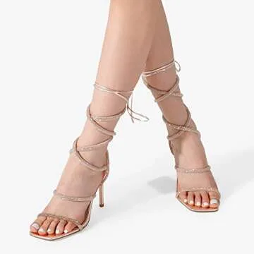 Stylish Dream Pairs Rose Gold High Heels for Women
