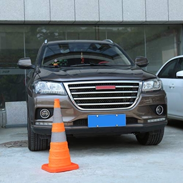 Sunnyglade 4 Pack 15.5 inch Collapsible Traffic Cones Multi Purpose Pop up Reflective Safety Cone