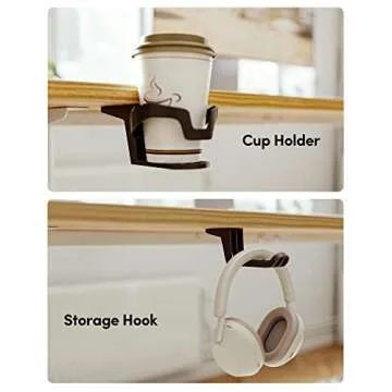 BANTI 44"x24" Standing Desk, Electric Stand up Height Adjustable Home Office Table, Sit Stand Desk, Light Rustic Brown Top