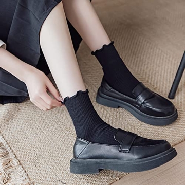 Stylish Mcool Mary Ruffle Socks for Women