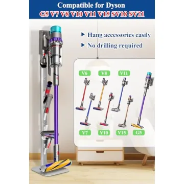 Haturi Vacuum Stand for Dyson - Organize Your Home Beautifully