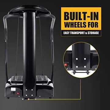 ZELUS Vibration Plate Exercise Machine | Extra Large 1.5hp Workout Equipment for Weight Loss Fitness | Gym Equipment for Home with Built-in Speakers, Resistance Bands, Holds up to 330lb, Black