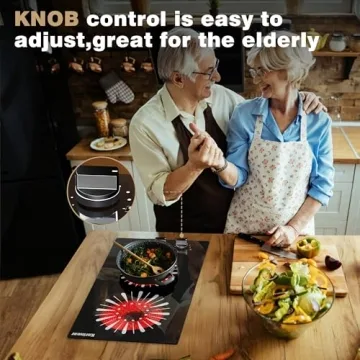 Karinear 110V Electric Cooktop with Dual Burners