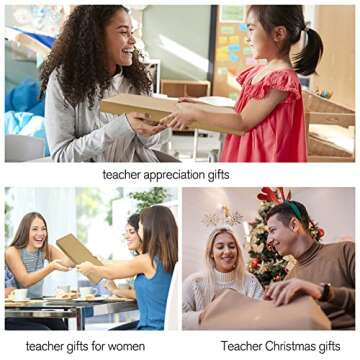 NANOOER Teacher Appreciation Gifts, Best Teacher Gifts Canvas Tote Bag Black with Inner Pocket for Women,Teacher Graduation Gifts Reusable Grocery Bag