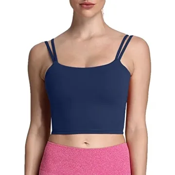 Aoxjox Fitness Padded Backless Yoga Crop Tank Top