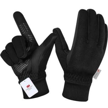MOREOK Winter Gloves -10°F 3M Thinsulate Warm Gloves Bike Gloves Cycling Gloves for Driving/Cycling...