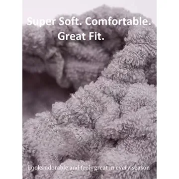 Cute Spa Headbands for Women - Soft Bow Design Face Wash Headband