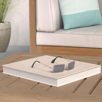 PORADAY Rectangle Sunglasses for Women Men Vintage Rimless Square Sun Glasses Candy Color (Black)