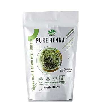 100 Grams - 100% Pure Henna Powder For Hair Dye - Red Henna Hair Color, Best Red Henna For Hair - The Henna Guys