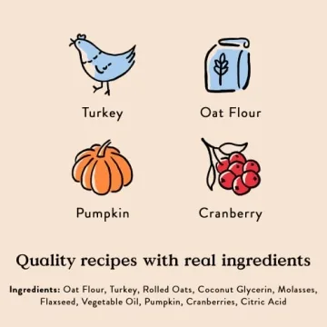 Bocce's Bakery Holiday Feast Treats for Dogs, Soft Chewy Cookies