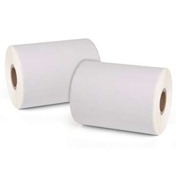 [2 Rolls, 440 Labels] 4”x 6” Postage Thermal Shipping Labels Compatible with Dymo 4XL 1744907 LabelWriter