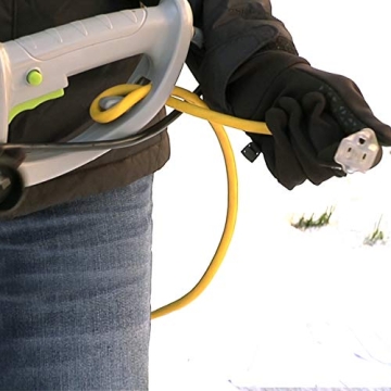 Earthwise 10-Inch 9-Amp Electric Snow Thrower for Easy Snow Removal