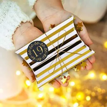 Naler Christmas Advent Calendar with Treat Boxes & Stickers