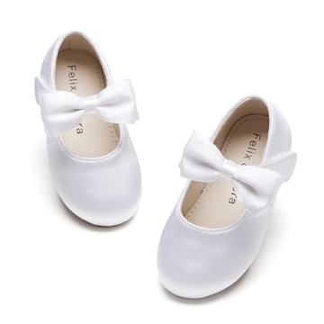 Felix & Flora Girls Dress Shoes - Adorable Mary Jane Ballet Flats for Parties and Weddings