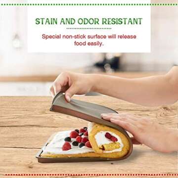 Dergo Baking Mat with Flexible Silicone and Cake Stencils