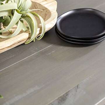 Walker Edison Modern Farmhouse Dining Table 72 Inch