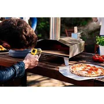 Ooni Digital Infrared Thermometer - Instand Read IR Thermometer - for Indoor and Outdoor Cooking - Digital Thermometer with LCD Display - Pizza Oven Accessories